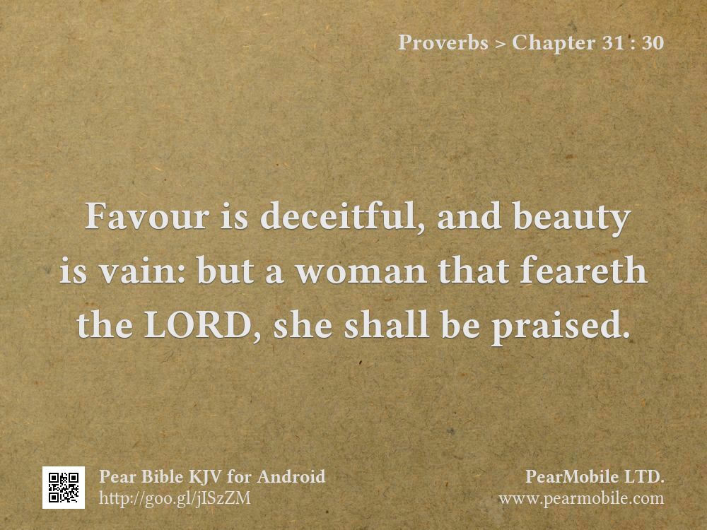 Proverbs, Chapter 31:30